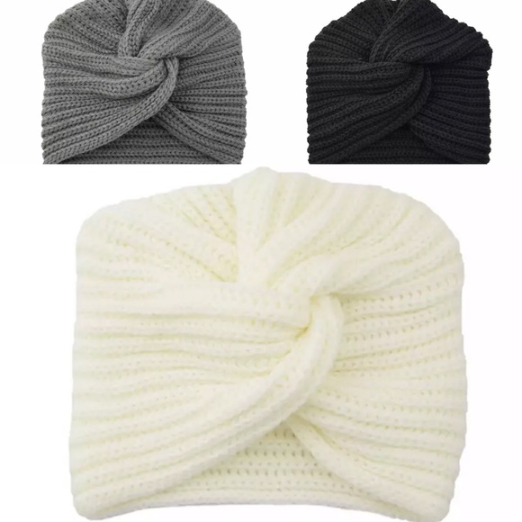 Brand New Set of 3 Sweater Knit Knot Head …